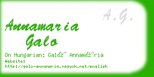 annamaria galo business card